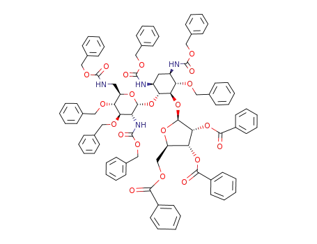 1,3,2',6'-Tetra-N-(benzyloxycarbonyl)-2'',3'',5''-tri-O-benzoyl-6,3',4'-tri-O-benzylribostamycin