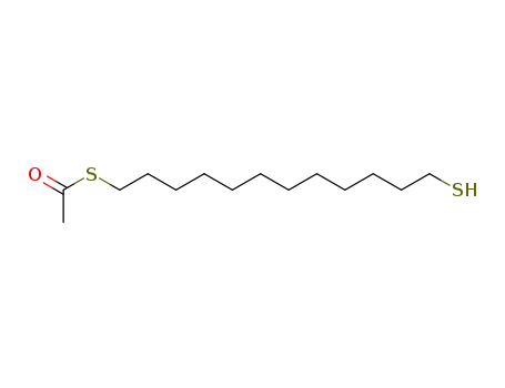 Molecular Structure of 117581-30-3 (Ethanethioic acid, S-(12-mercaptododecyl) ester)