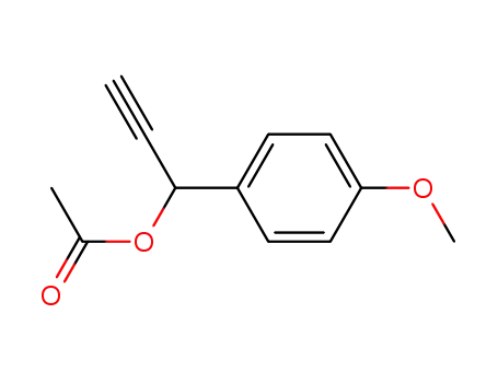 Molecular Structure of 99520-55-5 (1-(4-methoxyphenyl)prop-2-yn-1-yl acetate)