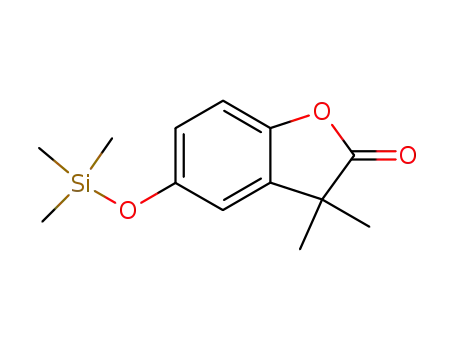 Molecular Structure of 140901-59-3 (2(3H)-Benzofuranone, 3,3-dimethyl-5-[(trimethylsilyl)oxy]-)