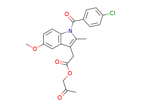 1H-Indole-3-acetic acid, 1-(4-chlorobenzoyl)-5-methoxy-2-methyl-, 2-oxopropyl ester