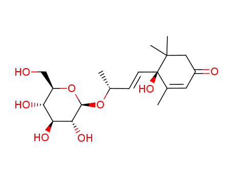 2-Cyclohexen-1-one,4-[(1E,3R)-3-(&acirc;-Dglucopyranosyloxy)- 1-butenyl]-4-hydroxy-3,5,- 5-trimethyl-,(4S)-