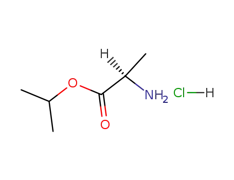 Molecular Structure of 39613-92-8 (D-Alanine Isopropyl Ester HCl)