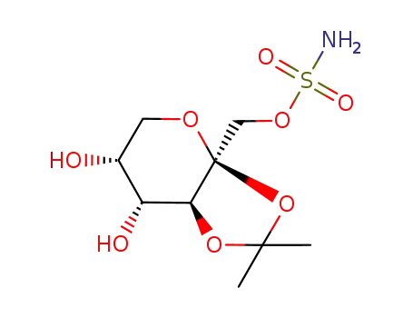 Molecular Structure of 106881-41-8 (4,5-Desisopropylidene Topiramate)
