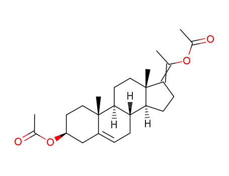 Molecular Structure of 73465-46-0 ((3beta,17Z)-pregna-5,17-diene-3,20-diyl diacetate)