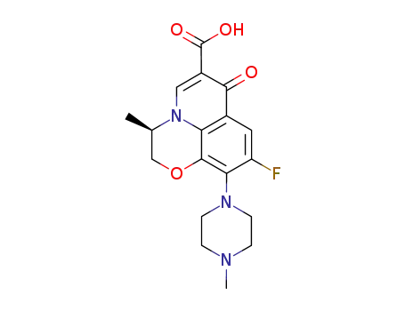 Molecular Structure of 100986-86-5 (D-OFLOXACIN)