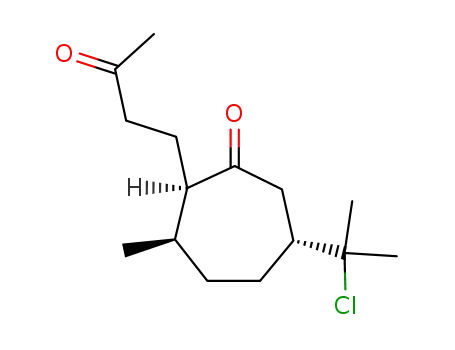 (2R,3R,6R)-6-(1-Chloro-1-methyl-ethyl)-3-methyl-2-(3-oxo-butyl)-cycloheptanone