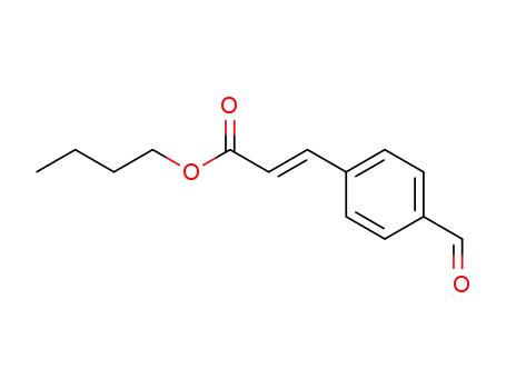 Molecular Structure of 169479-49-6 (2-Propenoic acid, 3-(4-formylphenyl)-, butyl ester, (2E)-)