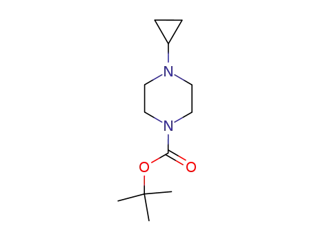 Molecular Structure of 77278-34-3 (1-Cyclopropylpiperazine-4-carboxylic acid tert-butyl ester)