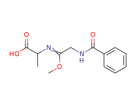 2-[2-Benzoylamino-1-methoxy-eth-(Z)-ylideneamino]-propionic acid