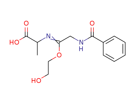 2-[2-Benzoylamino-1-(2-hydroxy-ethoxy)-eth-(Z)-ylideneamino]-propionic acid