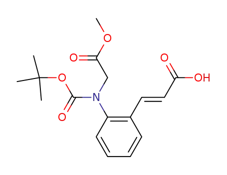 (E)-3-[2-(tert-Butoxycarbonyl-methoxycarbonylmethyl-amino)-phenyl]-acrylic acid