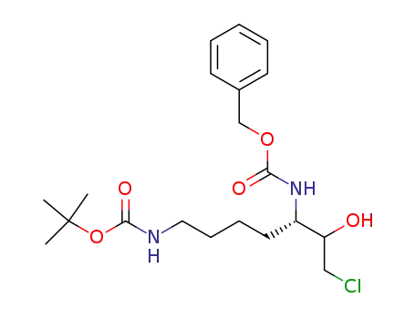 ((S)-5-Benzyloxycarbonylamino-7-chloro-6-hydroxy-heptyl)-carbamic acid tert-butyl ester