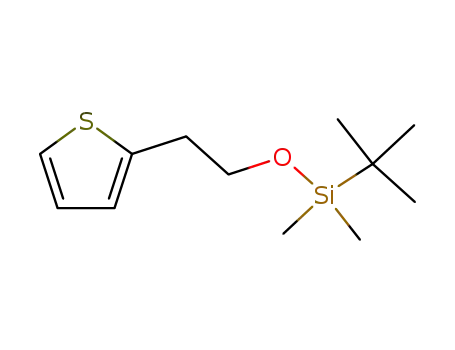 Molecular Structure of 160744-11-6 (Silane, (1,1-dimethylethyl)dimethyl[2-(2-thienyl)ethoxy]-)