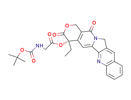 camptothecin N-tert-butyoxylcarboxylglycine ester