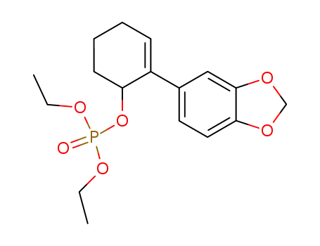 Molecular Structure of 215609-92-0 (Phosphoric acid, 2-(1,3-benzodioxol-5-yl)-2-cyclohexen-1-yl diethyl
ester)