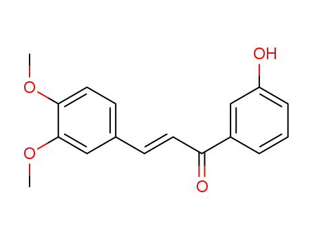 Molecular Structure of 178445-80-2 ((E)-3-(3,4-DIMETHOXYPHENYL)-1-(3-HYDROXYPHENYL)-1-PROPENONE)