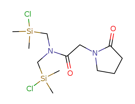 N,N-bis-(chloro-dimethyl-silanylmethyl)-2-(2-oxo-pyrrolidin-1-yl)-acetamide