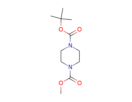 Molecular Structure of 219509-79-2 (1-tert-Butyl 4-Methyl piperazine-1,4-dicarboxylate)