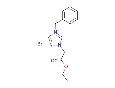 4-benzyl-1-ethoxycarbonylmethyl-1H-[1,2,4]triazol-4-ium; bromide