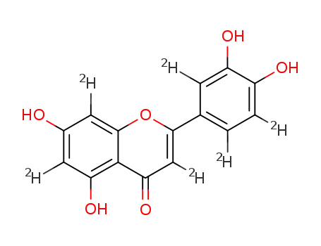 5,7-dihydroxy-2-(3,4-dihydroxyphenyl-2,5,6-D3)-4H-1-benzopyran-4-one-3,6,8-D3