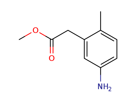Benzeneacetic acid, 5-amino-2-methyl-, methyl ester
