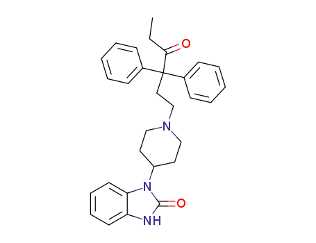 1-(3,3-Diphenyl-4-oxohexyl)-4-(2-oxo-1-benzimidazolinyl)piperidine