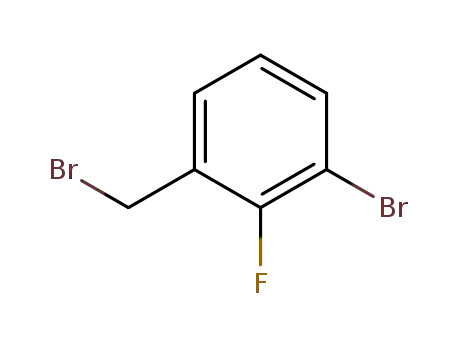 Molecular Structure of 149947-16-0 (1-Bromo-3-bromomethyl-2-fluorobenzene)