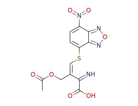 (E)-3-Acetoxymethyl-2-imino-4-(7-nitro-benzo[1,2,5]oxadiazol-4-ylsulfanyl)-but-3-enoic acid