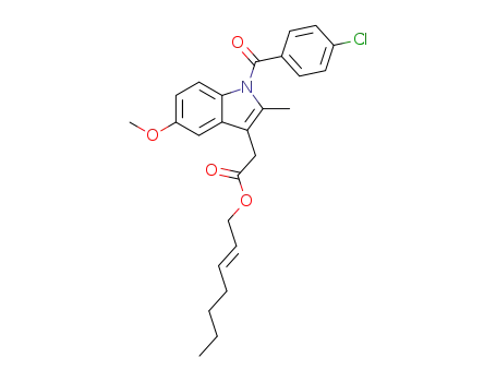 [1-(4-chloro-benzoyl)-5-methoxy-2-methyl-1H-indol-3-yl]-acetic acid hept-2-enyl ester