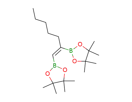 (E)-2,2′-(hept-1-ene-1,2-diyl)bis(4,4,5,5-tetramethyl-1,3,2-dioxaborolane)
