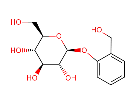 Molecular Structure of 138-52-3 (2-(Hydroxymethyl)phenyl-beta-D-glucopyranoside)
