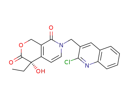 (S)-7-[(2-chloroquinolin-3-yl)methyl]-4-ethyl-4-hydroxy-1Hpyrano[3,4-c]pyridine-3,8(4H,7H)-dione
