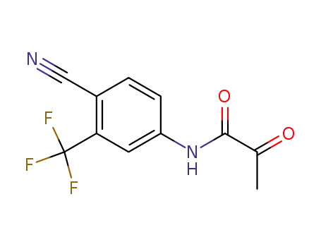 N-[4-Cyano-3-(trifluoromethyl)phenyl]-2-oxopropanamide