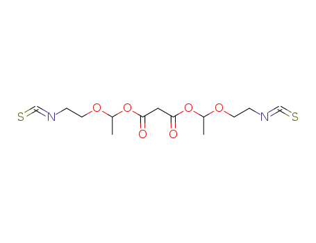malonic acid bis-[1-(2-isothiocyanato-ethoxy)-ethyl] ester
