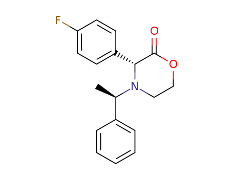 (3R)-[3-(4-fluorophenyl)]-4-[(1R)-1-phenylethyl]-2-morpholinone