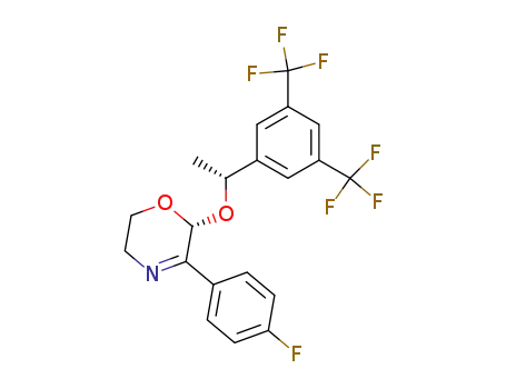 (2R)-2-[(1R)-1-[3,5-bis(trifluoromethyl)phenyl]ethoxy]-3-(4-fluorophenyl)-5,6-dihydro-2H-1,4-oxazine