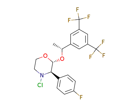 (2R,3R)-2-[(R)-1-(3,5-Bis-trifluoromethyl-phenyl)-ethoxy]-4-chloro-3-(4-fluoro-phenyl)-morpholine