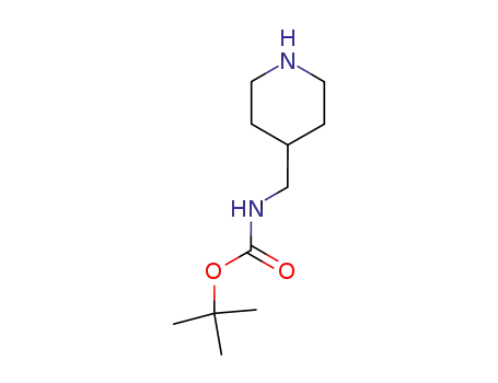 Molecular Structure of 135632-53-0 (4-(Boc-Aminomethyl)piperidine)