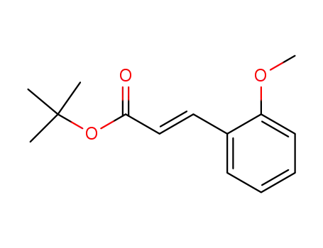 Molecular Structure of 474097-69-3 (2-Propenoic acid, 3-(2-methoxyphenyl)-, 1,1-dimethylethyl ester, (2E)-)