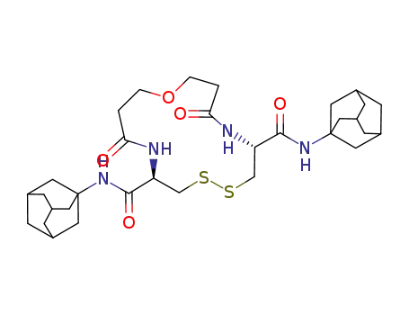 (6R,11R)-4,13-Dioxo-1-oxa-8,9-dithia-5,12-diaza-cyclopentadecane-6,11-dicarboxylic acid bis-adamantan-1-ylamide