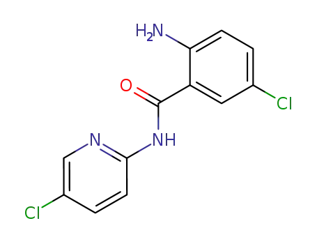 Molecular Structure of 229343-30-0 (Benzamide, 2-amino-5-chloro-N-(5-chloro-2-pyridinyl)-)