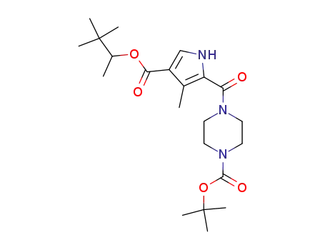 4-[3-methyl-4-(1,2,2-trimethyl-propoxycarbonyl)-1H-pyrrole-2-carbonyl]-piperazine-1-carboxylic acid tert-butyl ester
