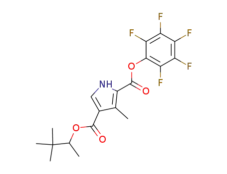 3-methyl-1H-pyrrole-2,4-dicarboxylic acid 4-pentafluorophenyl ester 4-(1,2,2-trimethyl-propyl) ester