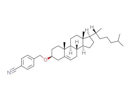 4-[(3S,8S,9S,10R,13R,14S,17R)-17-((R)-1,5-Dimethyl-hexyl)-10,13-dimethyl-2,3,4,7,8,9,10,11,12,13,14,15,16,17-tetradecahydro-1H-cyclopenta[a]phenanthren-3-yloxymethyl]-benzonitrile