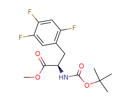 METHYL (2R) -2-[(TERT-BUTOXYCARBONYL) AMINO] -3- (2,4,5-TRIFLUOROPHENYL) 프로 파노 에이트