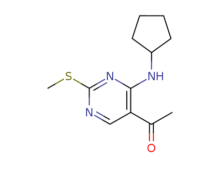 1-(4-CYCLOPENTYLAMINO-2-METHYLSULFANYL-PYRIMIDIN-5-YL)-ETHANONE