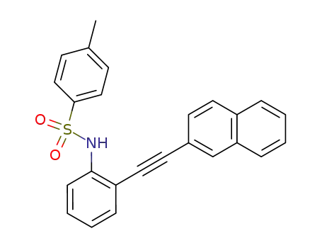 4-methyl-N-(2-(naphthalen-2-ylethynyl)phenyl)benzenesulfonamide