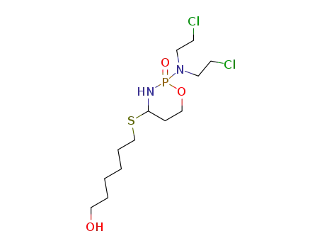 Molecular Structure of 70396-85-9 (4-S-(Hexane-6-ol)sulfidocyclophosphamide)