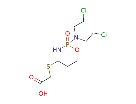 {2-[bis-(2-chloro-ethyl)-amino]-2-oxo-2λ5-[1,3,2]oxazaphosphinan-4-ylsulfanyl}-acetic acid